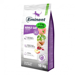 Eminent granule pro kočku Cat Adult Chicken 10 + 2 kg zdarma