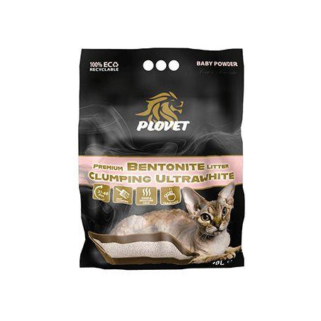 Podestýlka Plovet Premium Wh.Bentonite Baby Powder 10l