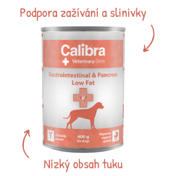 Calibra VD Dog  konz. Gastrointestinal Low Fat 400g
