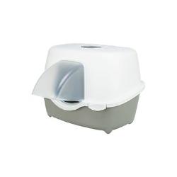 WC kočka DAVIO TOP krytý vstup 56x39x39cm šedá/bílá TR