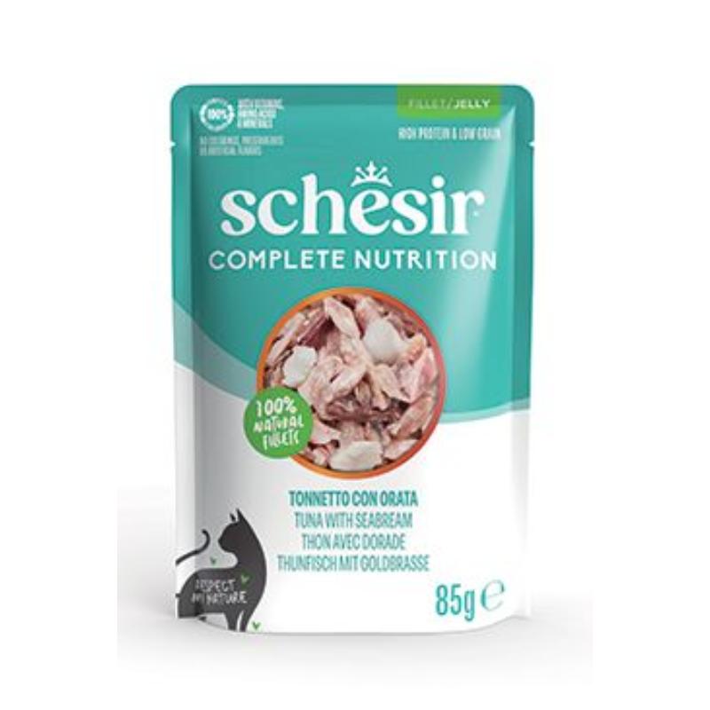 Schesir Cat kapsa Compl.Nutrition Tuňák+pražma želé85g