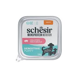 Schesir Dog vanička Monoprotein Puppy Šunka paté 150g