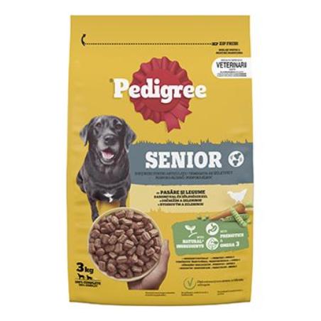 Pedigree Dry Senior drůbeží se zeleninou 3kg