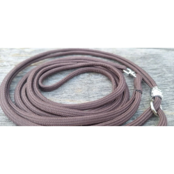 Výstavní vodítko hnědé 130cm/4mm pro malá plemena