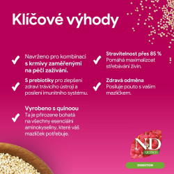 N&D QUINOA Cat Cream pamlsek Digestion Chick&Tuna 60g