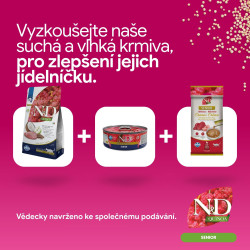 N&D QUINOA Cat Cream pamlsek Senior Chicken&Tuna 60g