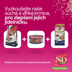 N&D QUINOA Cat Cream pamlsek Weight Chick.&Tuna 60g