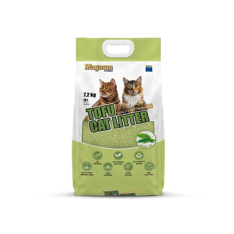 Magnum TOFU Cat Cat Litter GREEN TEA 18l - 7,2kg