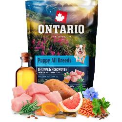 Vzorek ONTARIO Puppy All Breeds Monoprotein Turk. 100g