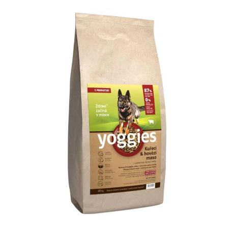 Yoggies 20kg kuřecí a hovězí maso
