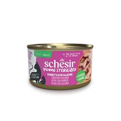 Schesir Cat konz. Young&Sterilized Tuňák+losos 85g