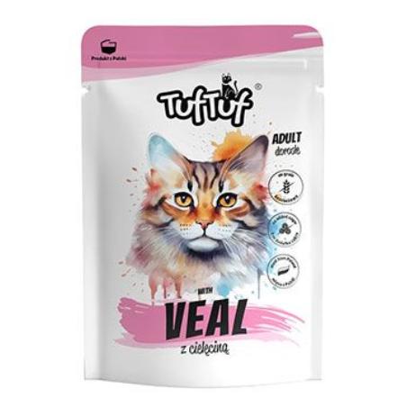 Tuf Tuf Cat Paštika s telecím masem kapsa 300g