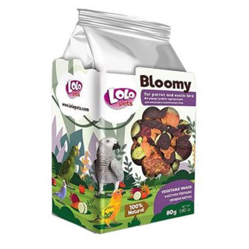 Pochoutka BLOOMY vege pro papoušky a exoty 80g