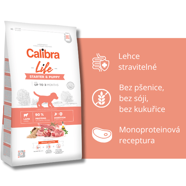 Calibra Dog Life Starter & Puppy Lamb