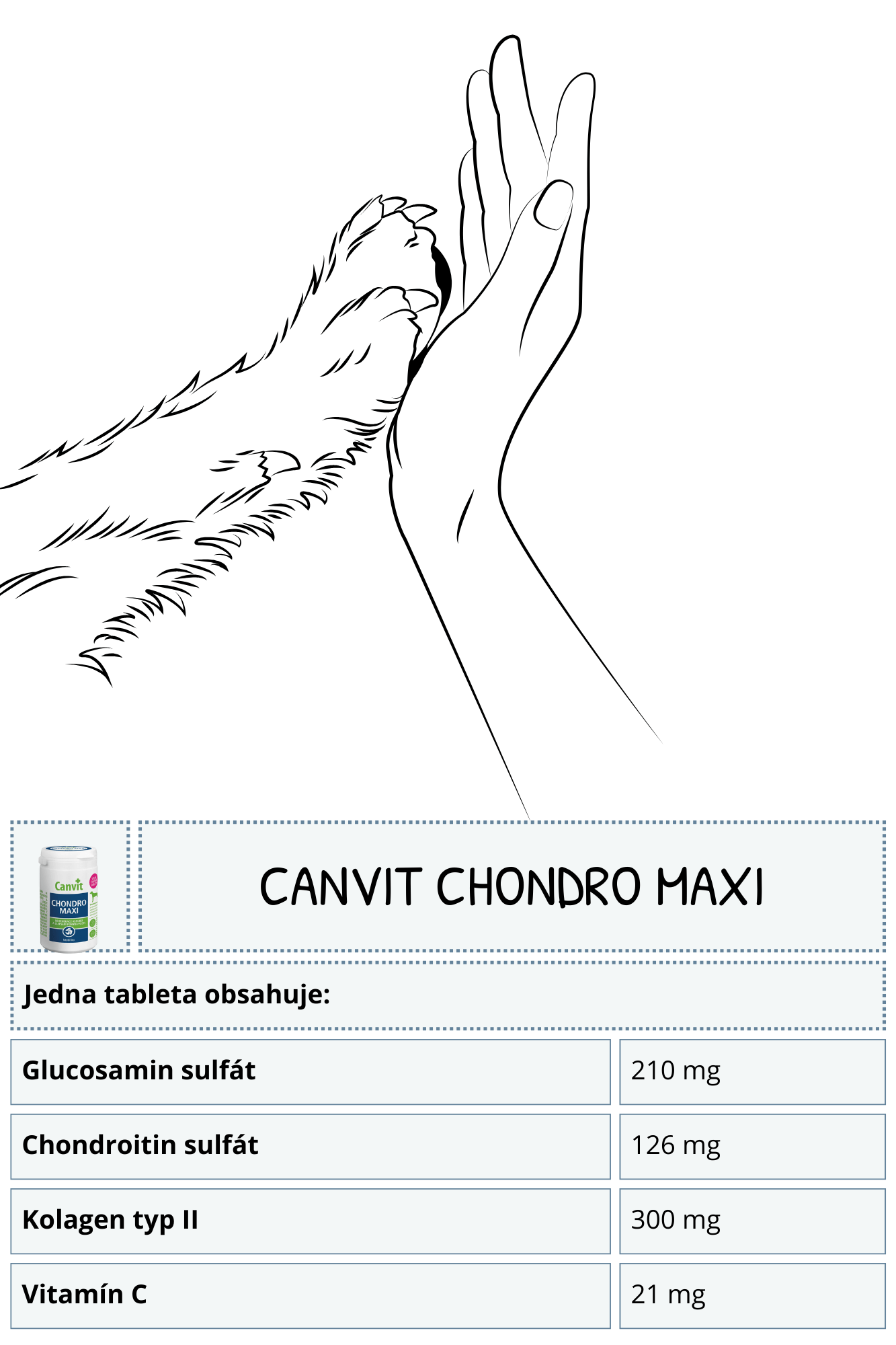 Canvit Chondro maxi složení