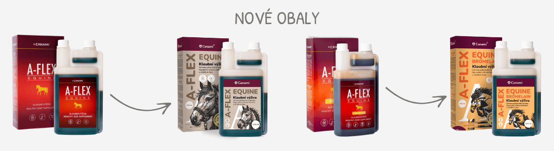 Nové obaly A-Flex pro koně