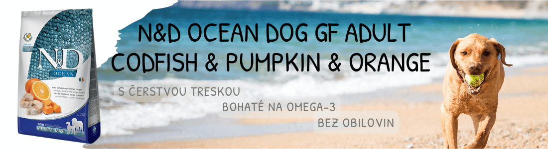 N&D OCEAN DOG GF Adult M/L Codfish&Pumpkin&Orange