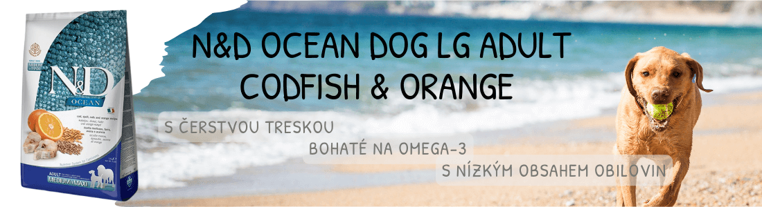 N&D OCEAN DOG LG Adult M/L Codfish&Orange