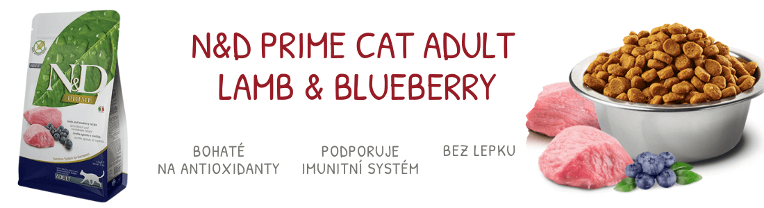 N&D PRIME CAT Adult Lamb & Blueberry 10kg