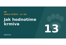 Jak na Pethome hodnotíme krmiva